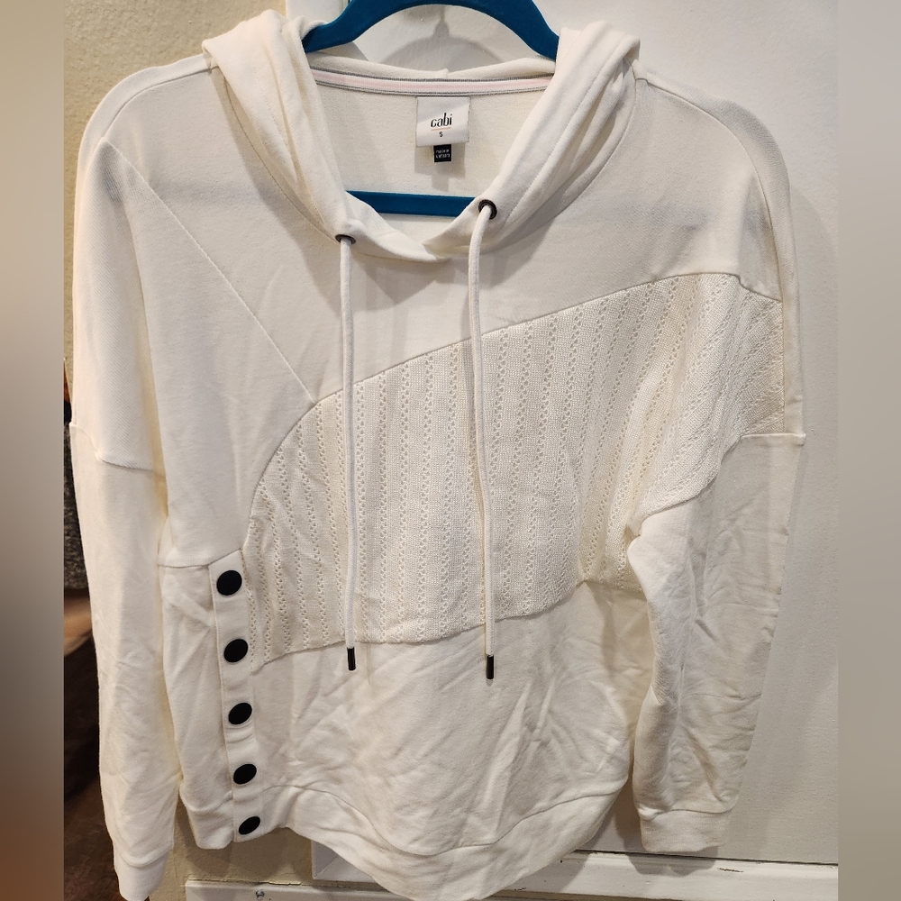 Cabi White Hoodie Size S NWOT